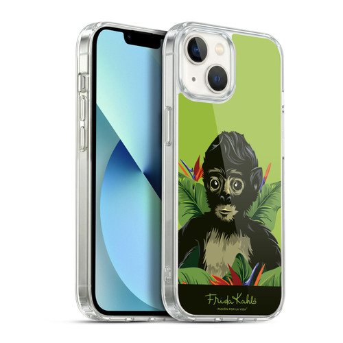Frida Kahlo Tropical Monkey Soft Gel Case for Apple iPhone 13