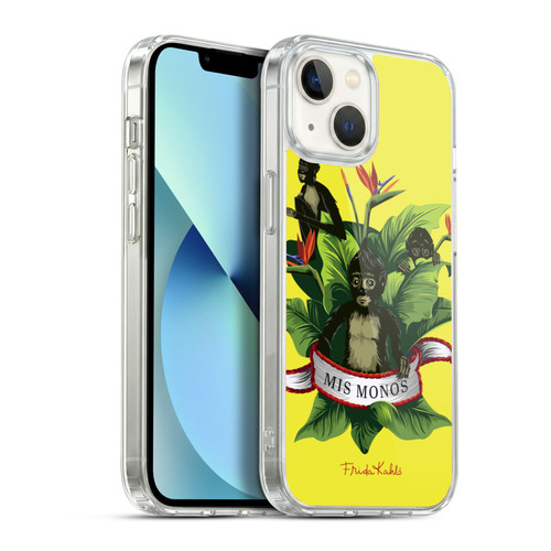 Frida Kahlo Tropical Monkeys Soft Gel Case for Apple iPhone 13