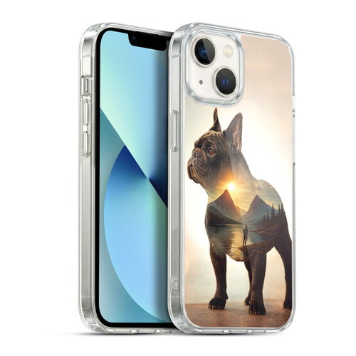 Klaudia Senator French Bulldog Lake Soft Gel Case for Apple iPhone 13