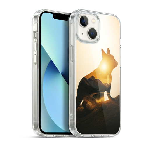 Klaudia Senator French Bulldog Mountain Soft Gel Case for Apple iPhone 13