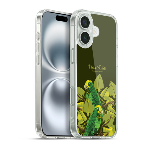 Frida Kahlo Tropical Love Birds Soft Gel Case for Apple iPhone 16 Plus & MagSafe