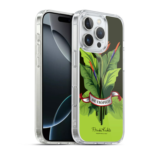 Frida Kahlo Tropical Ribbon Soft Gel Case for Apple iPhone 16 Pro & MagSafe
