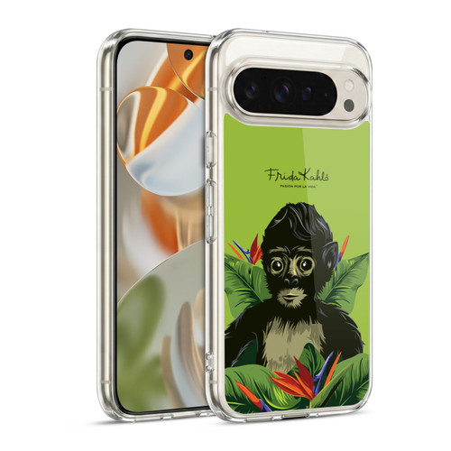 Frida Kahlo Tropical Monkey Soft Gel Case for Google Pixel 9 / Pixel 9 Pro