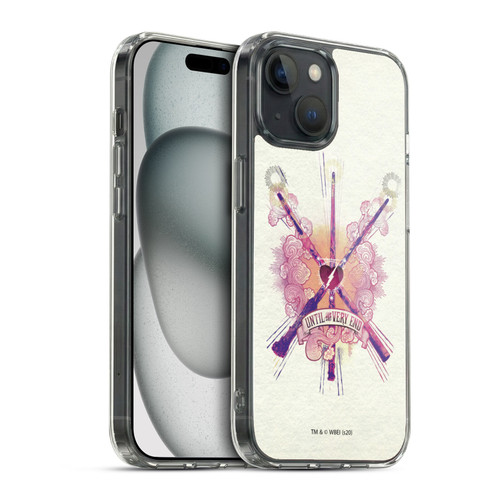 Harry Potter Deathly Hallows XXVI Until The Very End Wands Soft Gel Case for Apple iPhone 15 & MagSafe