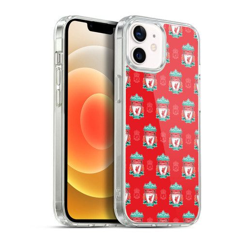 Liverpool Football Club Crest & Liver Bird Patterns Full Colour Soft Gel Case for Apple iPhone 12 / iPhone 12 Pro & MagSafe