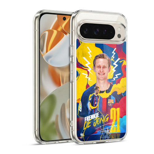 FC Barcelona 2022/23 First Team Frenkie de Jong Soft Gel Case for Google Pixel 9 / Pixel 9 Pro