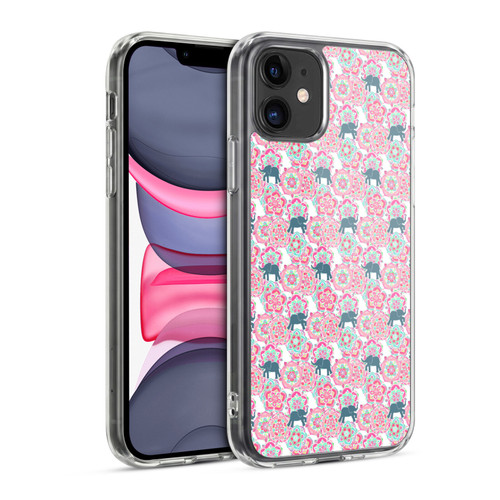 Micklyn Le Feuvre Animals Tiny Elephants In Fields Of Flowers Soft Gel Case for Apple iPhone 11