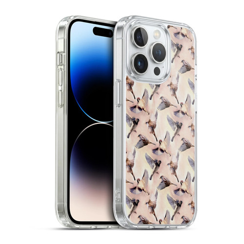 Micklyn Le Feuvre Animals Sparrow Flight Soft Gel Case for Apple iPhone 13 Pro & MagSafe