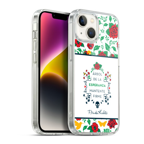 Frida Kahlo Icons Typography Soft Gel Case for Apple iPhone 14