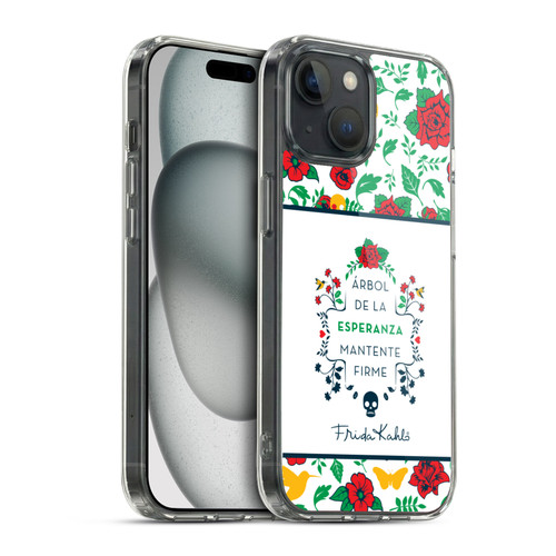 Frida Kahlo Icons Typography Soft Gel Case for Apple iPhone 15 & MagSafe