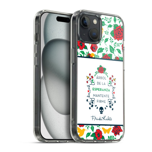 Frida Kahlo Icons Typography Soft Gel Case for Apple iPhone 15 Plus & MagSafe