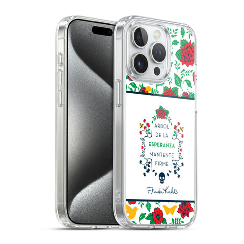 Frida Kahlo Icons Typography Soft Gel Case for Apple iPhone 15 Pro & MagSafe