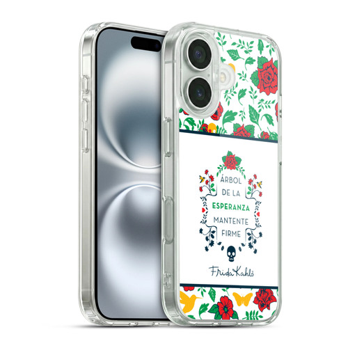 Frida Kahlo Icons Typography Soft Gel Case for Apple iPhone 16 & MagSafe