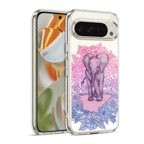 Micklyn Le Feuvre Animals Cute Baby Elephant Soft Gel Case for Google Pixel 9 / Pixel 9 Pro