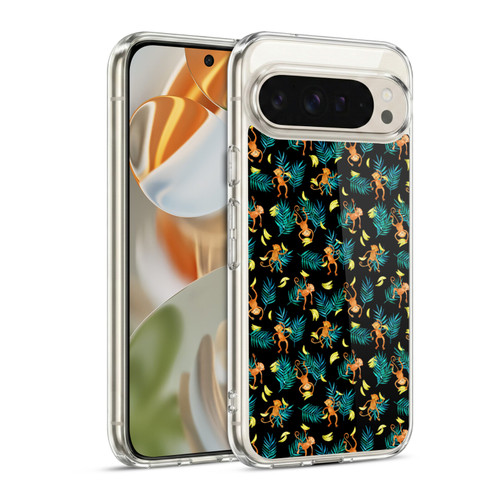Micklyn Le Feuvre Animals Tropical Monkey Banana Soft Gel Case for Google Pixel 9 / Pixel 9 Pro