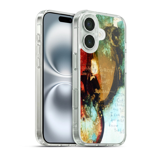 Michel Keck Religious Abstract Serenity Prayer Soft Gel Case for Apple iPhone 16 & MagSafe