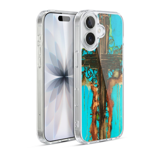 Michel Keck Religious Abstract Cross 2 Soft Gel Case for Apple iPhone 17