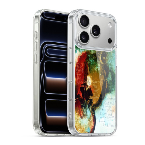 Michel Keck Religious Abstract Serenity Prayer Soft Gel Case for Apple iPhone 17 Pro