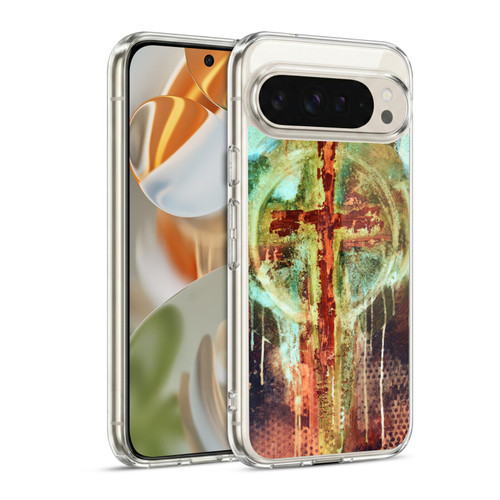 Michel Keck Religious Abstract Cross Soft Gel Case for Google Pixel 9 / Pixel 9 Pro