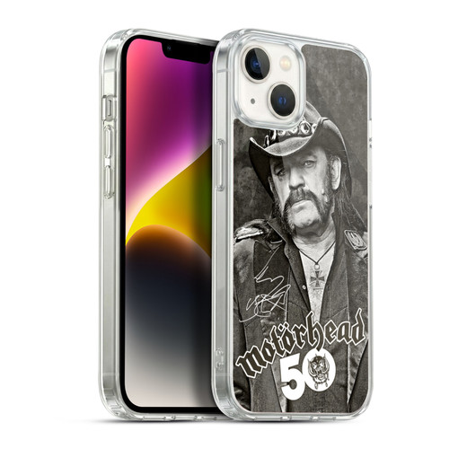 Motorhead 50th Anniversary Lemmy Soft Gel Case for Apple iPhone 14 Plus & MagSafe