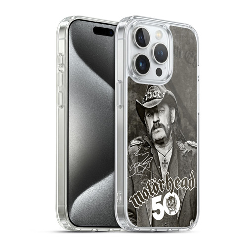 Motorhead 50th Anniversary Lemmy Soft Gel Case for Apple iPhone 15 Pro & MagSafe