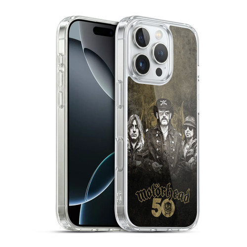 Motorhead 50th Anniversary Group Soft Gel Case for Apple iPhone 16 Pro & MagSafe