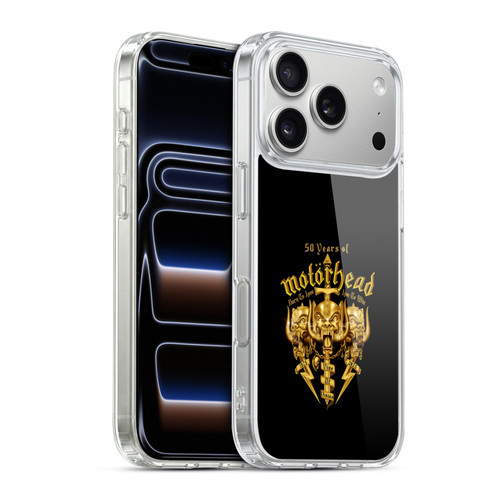 Motorhead 50th Anniversary Born To Lose Live To Win Soft Gel Case for Apple iPhone 17 Pro