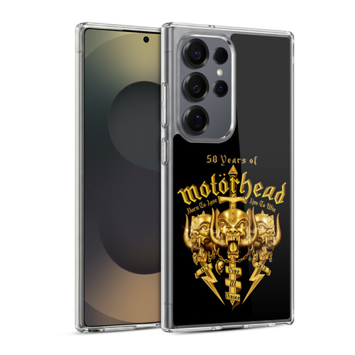 Motorhead 50th Anniversary Born To Lose Live To Win Soft Gel Case for Samsung Galaxy S25 Ultra & MagSafe