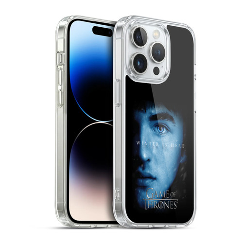 HBO Game of Thrones Winter Is Here Bran Stark Soft Gel Case for Apple iPhone 14 Pro & MagSafe