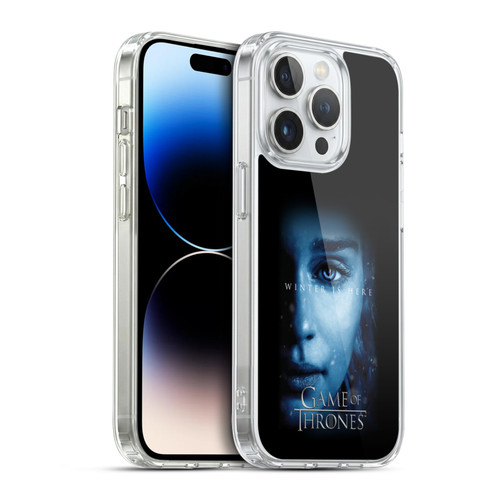 HBO Game of Thrones Winter Is Here Daenerys Targaryen Soft Gel Case for Apple iPhone 14 Pro & MagSafe