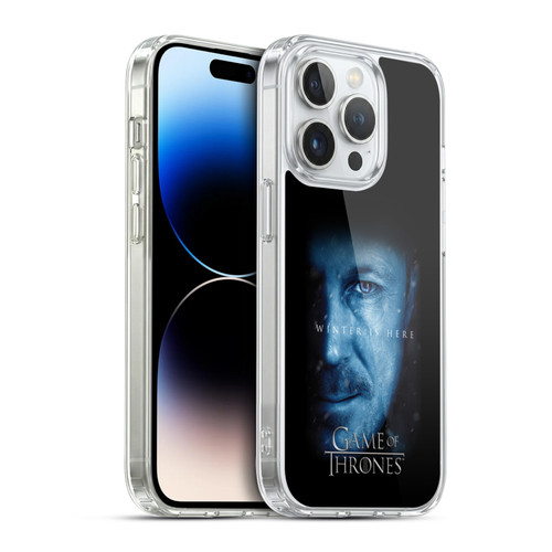 HBO Game of Thrones Winter Is Here Petyr Baelish Soft Gel Case for Apple iPhone 14 Pro & MagSafe