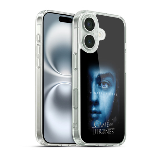 HBO Game of Thrones Winter Is Here Arya Stark Soft Gel Case for Apple iPhone 16 & MagSafe