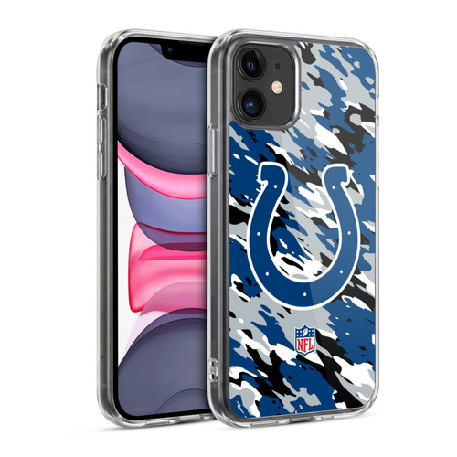 NFL Indianapolis Colts Logo Camou Soft Gel Case for Apple iPhone 11