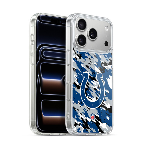 NFL Indianapolis Colts Logo Camou Soft Gel Case for Apple iPhone 17 Pro