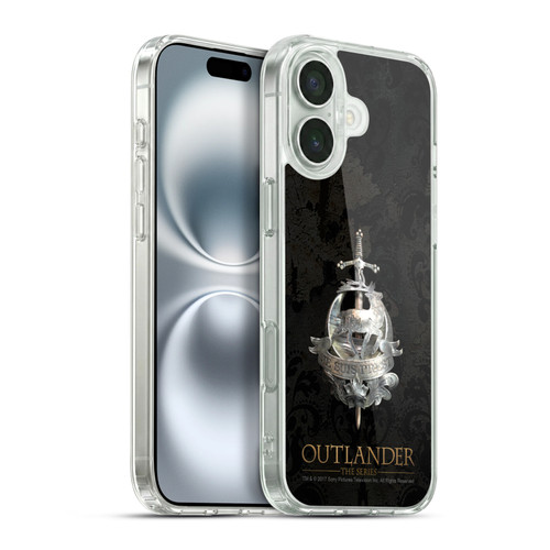 Outlander Seals And Icons Fraser Brooch Soft Gel Case for Apple iPhone 16 Plus & MagSafe