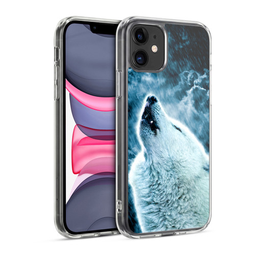 Simone Gatterwe Animals 2 Howling Wolf Soft Gel Case for Apple iPhone 11