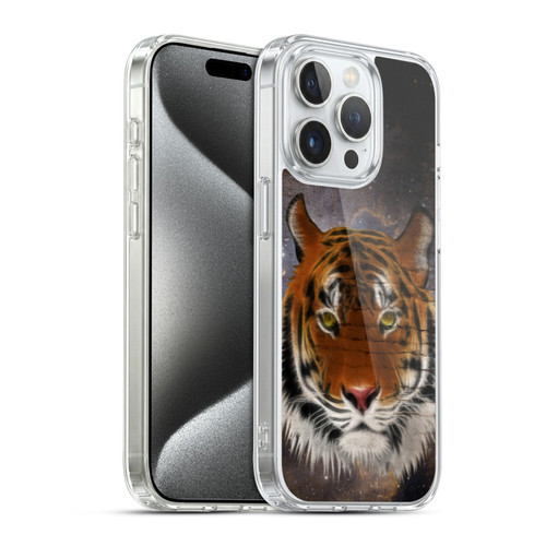 Simone Gatterwe Animals 2 Abstract Tiger Soft Gel Case for Apple iPhone 15 Pro & MagSafe