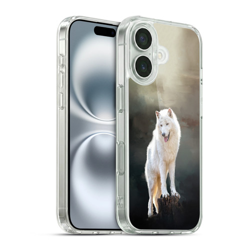 Simone Gatterwe Animals 2 Arctic Wolf Soft Gel Case for Apple iPhone 16 & MagSafe