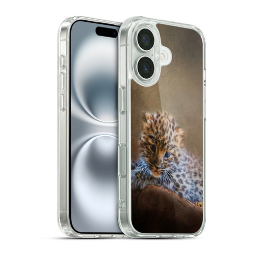 Simone Gatterwe Animals 2 Leopard Cub Soft Gel Case for Apple iPhone 16 & MagSafe