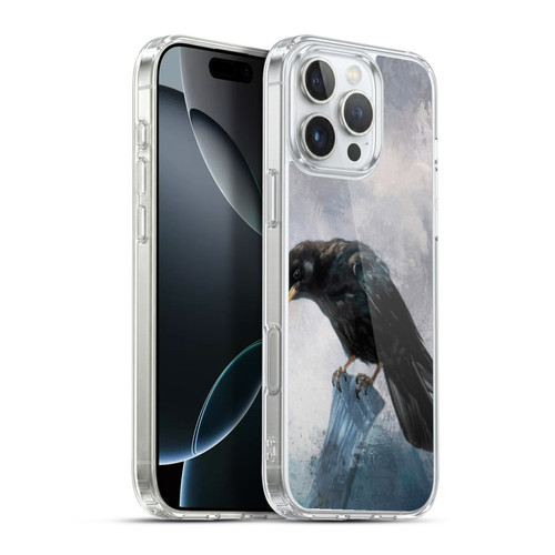 Simone Gatterwe Animals 2 Black Crow Soft Gel Case for Apple iPhone 16 Pro Max & MagSafe