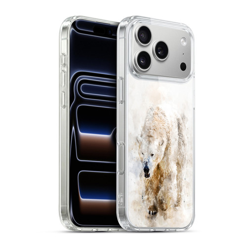 Simone Gatterwe Animals 2 Abstract Polar Bear Soft Gel Case for Apple iPhone 17 Pro Max