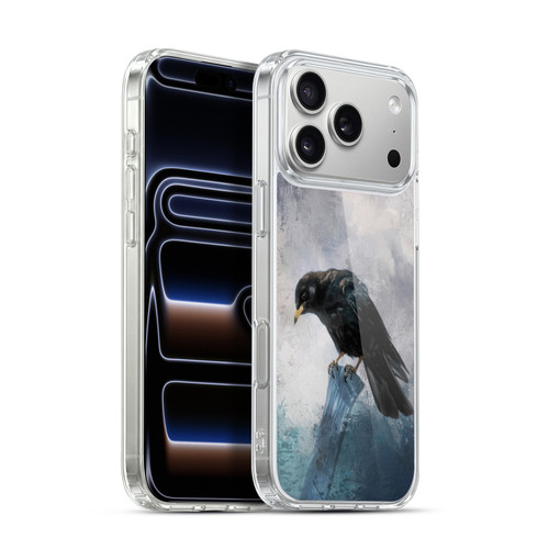 Simone Gatterwe Animals 2 Black Crow Soft Gel Case for Apple iPhone 17 Pro Max
