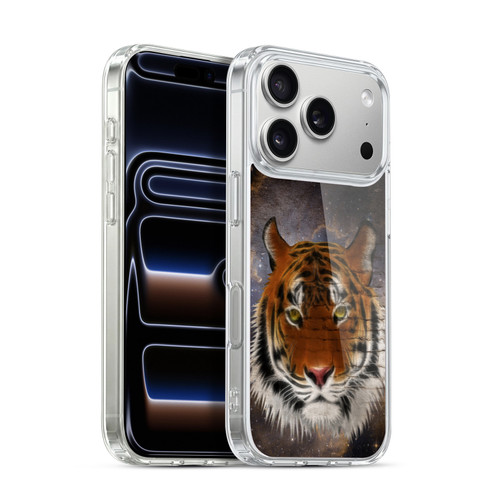 Simone Gatterwe Animals 2 Abstract Tiger Soft Gel Case for Apple iPhone 17 Pro
