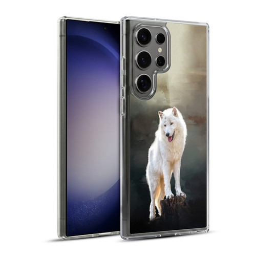 Simone Gatterwe Animals 2 Arctic Wolf Soft Gel Case for Samsung Galaxy S23 Ultra 5G & MagSafe
