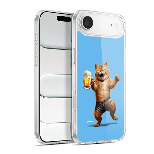 P.D. Moreno Furry Fun Artwork Cat Beer Soft Gel Case for Apple iPhone 17 Air