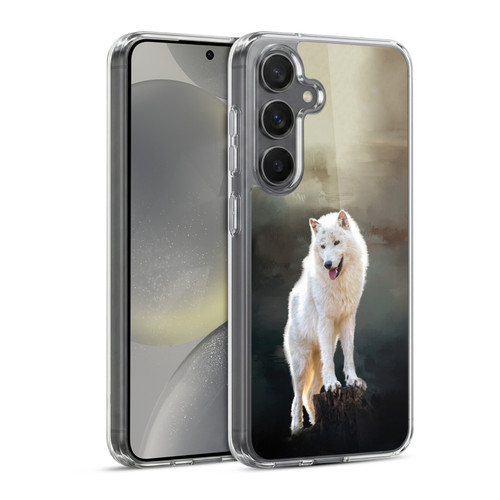 Simone Gatterwe Animals 2 Arctic Wolf Soft Gel Case for Samsung Galaxy S24 5G & MagSafe
