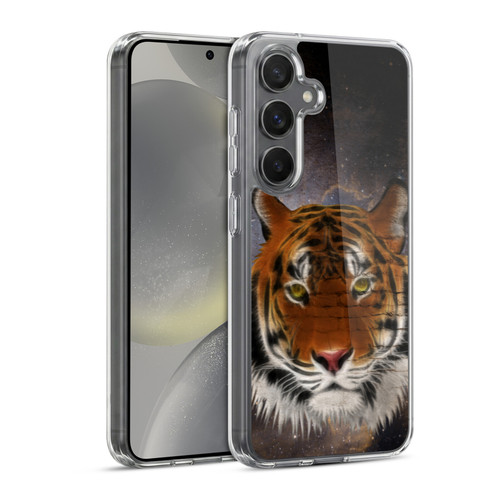 Simone Gatterwe Animals 2 Abstract Tiger Soft Gel Case for Samsung Galaxy S24 5G & MagSafe