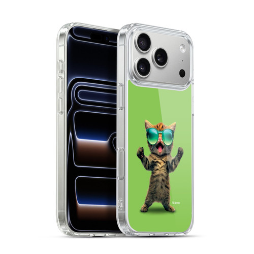 P.D. Moreno Furry Fun Artwork Cat Sunglasses Soft Gel Case for Apple iPhone 17 Pro Max