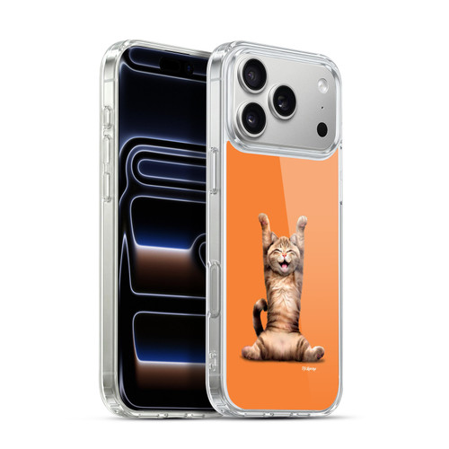 P.D. Moreno Furry Fun Artwork Happy Cat Soft Gel Case for Apple iPhone 17 Pro Max