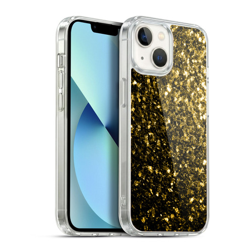 PLdesign Glitter Sparkles Yellow Gold Soft Gel Case for Apple iPhone 13